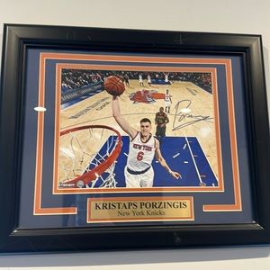 Kristaps Porzingis Signed Knicks 8x10 Photo- Steiner Sports COA Included
